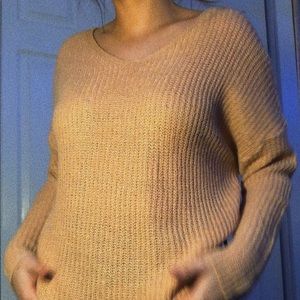 light pink sweater!